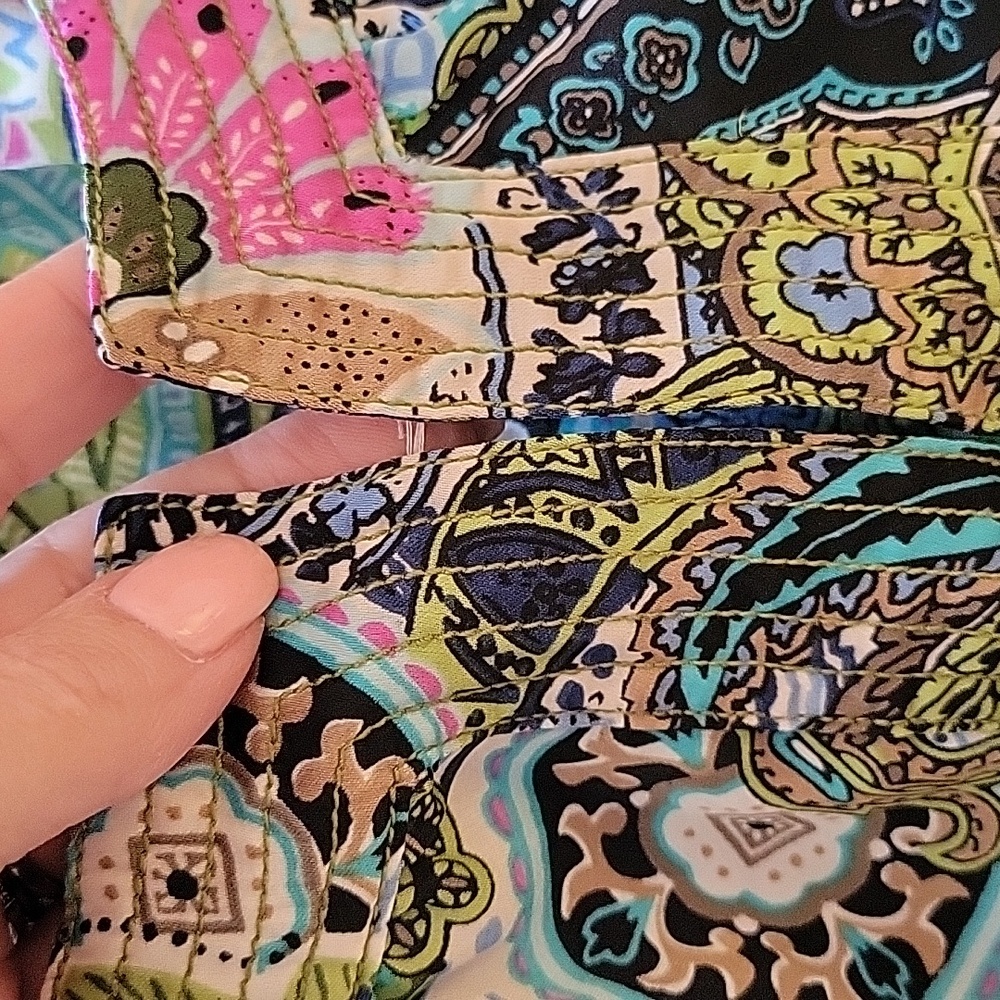 TALBOTS PETITES COLORFUL PAISLEY BLOUSE - Picture 5 of 8